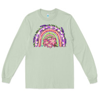 Matcha Easter Floral Spring Rainbow Long Sleeve Tee - RanaPortraitStore