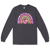 Smoke Easter Floral Spring Rainbow Long Sleeve Tee - RanaPortraitStore
