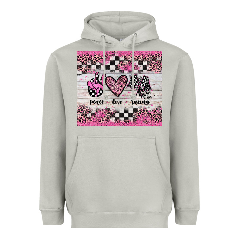 Peace Love Racing Heavyweight Hoodie by JahusDesignShop | Teevron
