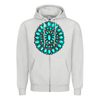 Dove Grey gemstone jewelry Zipper Hoodie - RanaPortraitStore