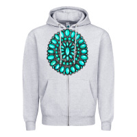 Heather Grey gemstone jewelry Zipper Hoodie - RanaPortraitStore