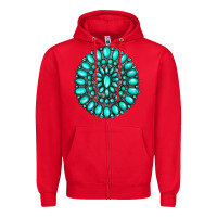 Red gemstone jewelry Zipper Hoodie - RanaPortraitStore