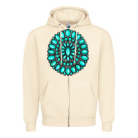 Sandshell gemstone jewelry Zipper Hoodie - RanaPortraitStore