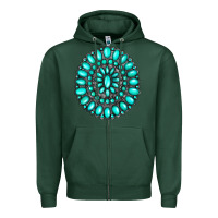 Sports Green gemstone jewelry Zipper Hoodie - RanaPortraitStore