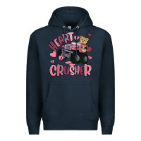 Navy heart crusher Premium Hoodie - MaliasSmallBusiness
