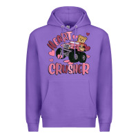 Purple heart crusher Premium Hoodie - MaliasSmallBusiness