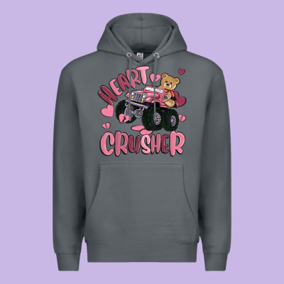 Heart Crusher Premium Hoodie Designed By Maliassmallbusiness