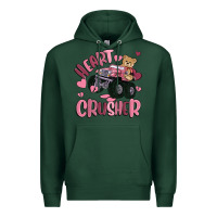 Sports Green heart crusher Premium Hoodie - MaliasSmallBusiness