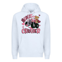 White heart crusher Premium Hoodie - MaliasSmallBusiness