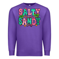 Purple salty hair sandy toes Premium Sweatshirt - Jasminsmagicworld