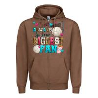 Chestnut i will always be your biggest fan volleyball Zipper Hoodie - Zillion Design Studio