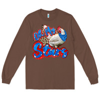 Chestnut oh my stars chicken Long Sleeve Tee - Zillion Design Studio