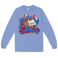 Colony Blue oh my stars chicken Long Sleeve Tee - Zillion Design Studio