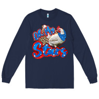 Navy oh my stars chicken Long Sleeve Tee - Zillion Design Studio