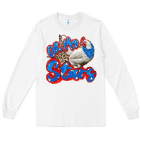 White oh my stars chicken Long Sleeve Tee - Zillion Design Studio