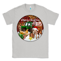 Moon Dust Merry Christmas Farm Animals Classic Tee - FaDigitalArtStudio