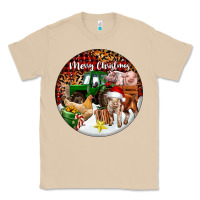 Mushroom Merry Christmas Farm Animals Classic Tee - FaDigitalArtStudio