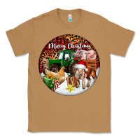 Toasted Coconut Merry Christmas Farm Animals Classic Tee - FaDigitalArtStudio