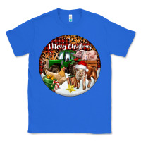 True Royal Merry Christmas Farm Animals Classic Tee - FaDigitalArtStudio