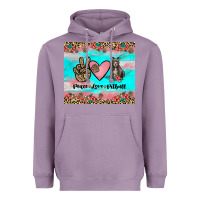 Peace Love Pitbull Heavyweight Hoodie | Teevron