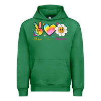 Emerald peace love happiness Urban Hoodie - NancyCooperArtShop