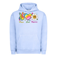 Pigment Grape Ice peace love happiness Urban Hoodie - NancyCooperArtShop
