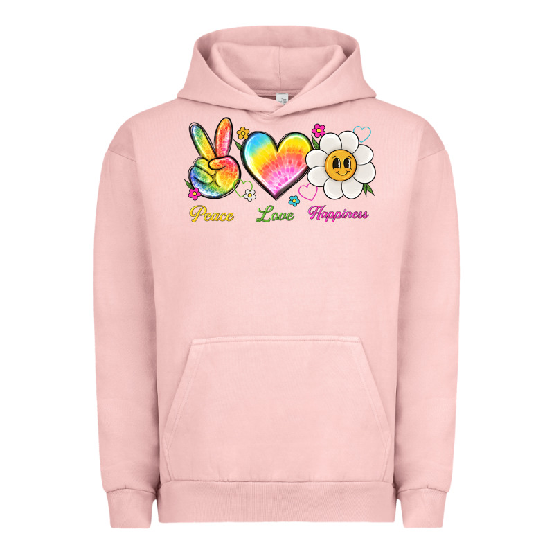 Peace Love Happiness Urban Hoodie by NancyCooperArtShop | Teevron