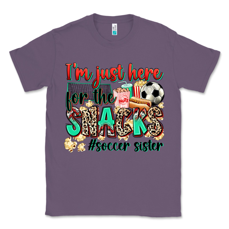 I'm Just Here For The Snacks #soccer Sister Classic Tee by Zillion Design Studio | Teevron