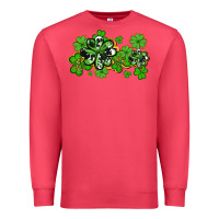 Cardinal cowhide and leopard shamrocks Premium Sweatshirt - AdoDesignShop