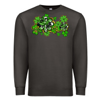 Smoke cowhide and leopard shamrocks Premium Sweatshirt - AdoDesignShop
