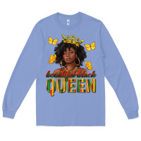 Colony Blue beautiful black queen Long Sleeve Tee - texasbilliewilder