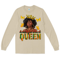 Mushroom beautiful black queen Long Sleeve Tee - texasbilliewilder