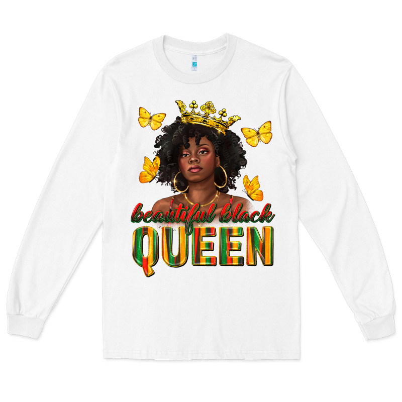Beautiful Black Queen Long Sleeve Tee by texasbilliewilder | Teevron