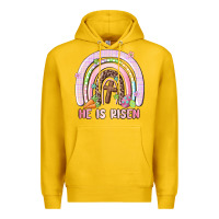 Lemon he is risen easter rainbow Premium Hoodie - MaliasSmallBusiness