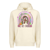 Sandshell he is risen easter rainbow Premium Hoodie - MaliasSmallBusiness