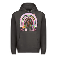 Smoke he is risen easter rainbow Premium Hoodie - MaliasSmallBusiness