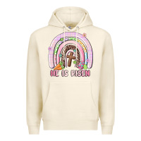 Tofu he is risen easter rainbow Premium Hoodie - MaliasSmallBusiness