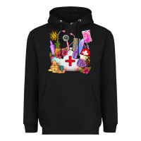 Black nurse  summer Heavyweight Hoodie - AdoDesignShop