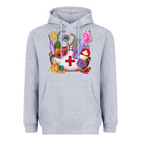 Heather Grey nurse  summer Heavyweight Hoodie - AdoDesignShop