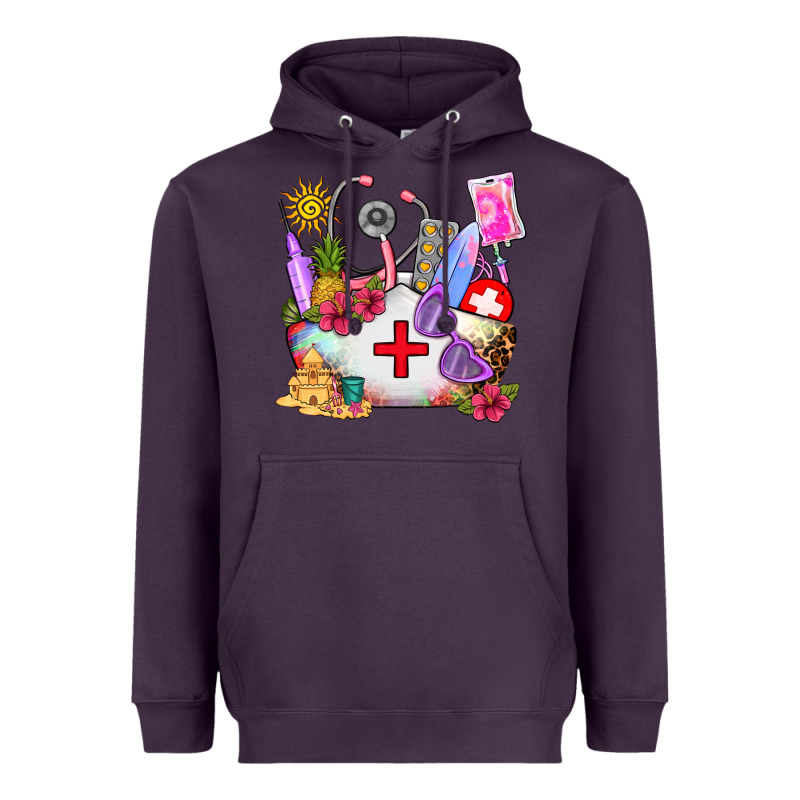 Nurse  Summer Heavyweight Hoodie by AdoDesignShop | Teevron