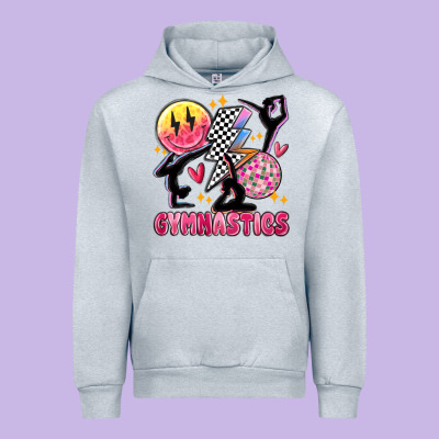 Retro Gymnastics Urban Hoodie Designed By Maliassmallbusiness