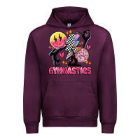 Mauve Wine retro gymnastics Urban Hoodie - MaliasSmallBusiness