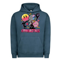Pigment Midnight Navy retro gymnastics Urban Hoodie - MaliasSmallBusiness