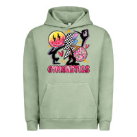 Pigment Oil Green retro gymnastics Urban Hoodie - MaliasSmallBusiness