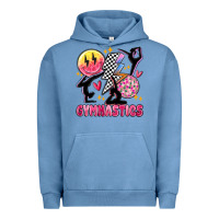 Pigment Pebble Blue retro gymnastics Urban Hoodie - MaliasSmallBusiness