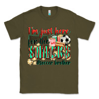 Army Green i'm just here for the snacks #soccer  brother Classic Tee - Zillion Design Studio