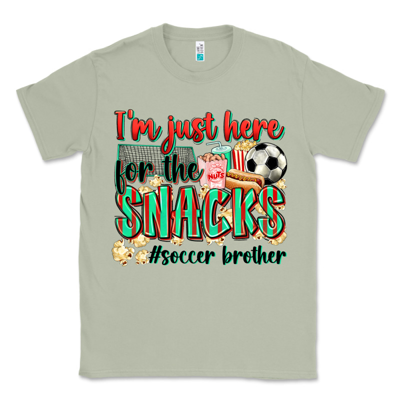 I'm Just Here For The Snacks #soccer  Brother Classic Tee by Zillion Design Studio | Teevron
