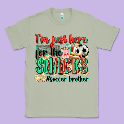 I'm Just Here For The Snacks #soccer  Brother Classic Tee Designed By Zillion Design Studio