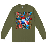 Army Green red white boozy Long Sleeve Tee - AdoDesignShop