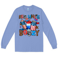 Colony Blue red white boozy Long Sleeve Tee - AdoDesignShop